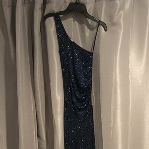 Charlotte Russe Navy blue sparkling cocktail dress